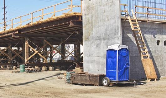 ensure proper sanitation on a work site with readily available portable restrooms